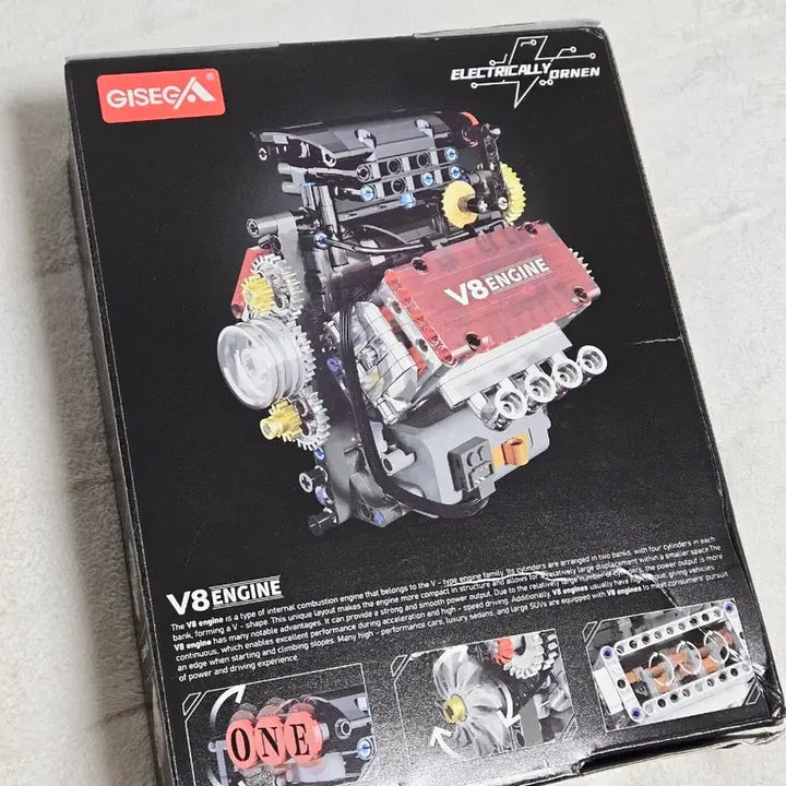 [BUNJANG] V8 Engine Assembly Block Toy Car / V8엔진 조립식 블록 장난감 아이들 레고 고퀄리티 자동차 차량용 감성튜닝