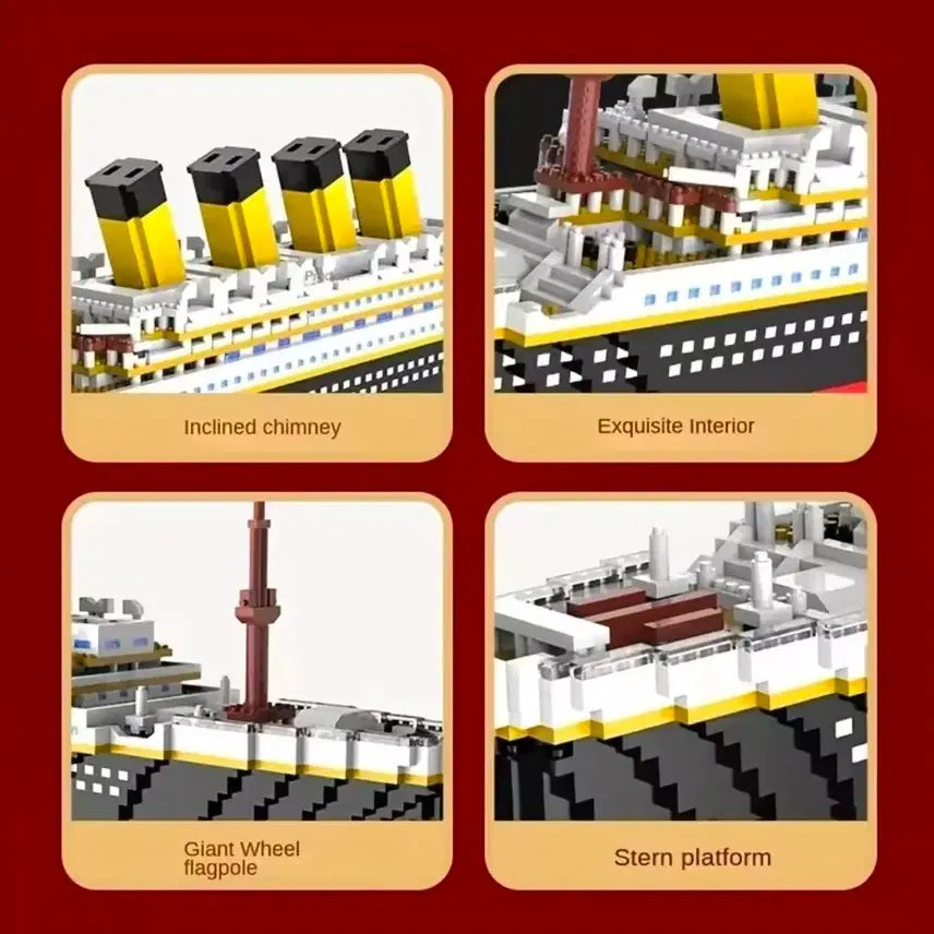 [BUNJANG] Titanic Building Block Model / 1878pcs 타이타닉 레고호환 조립식블록 프라모델 키덜트 어린이 장난감