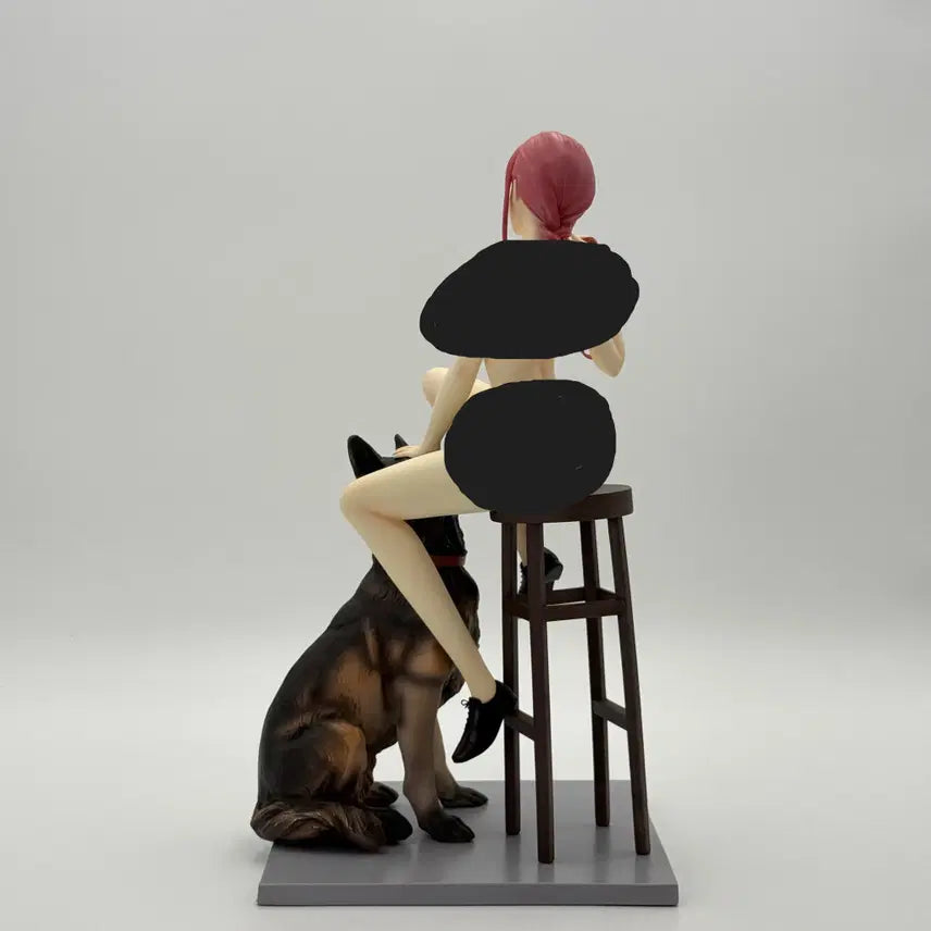 [BUNJANG] BW Chainsaw Man Makima &amp; Shepherd Figure / 체인소맨 BW 마키마 &amp; 섀퍼드 좌상 피규어