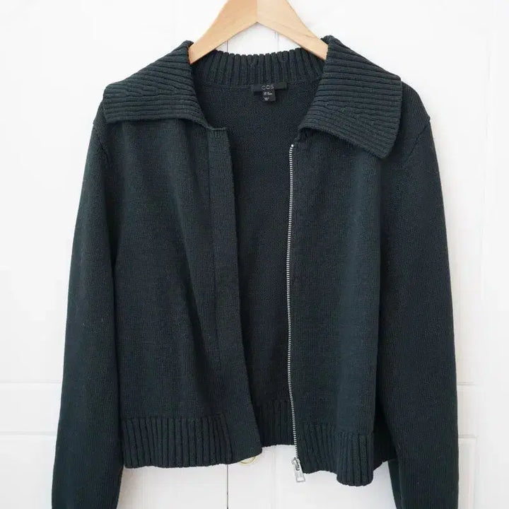 [BUNJANG] COS Half Zip Knit Cardigan Teal Green M / cos 코스 하프 집업 니트 가디건 틸그린 m사이즈