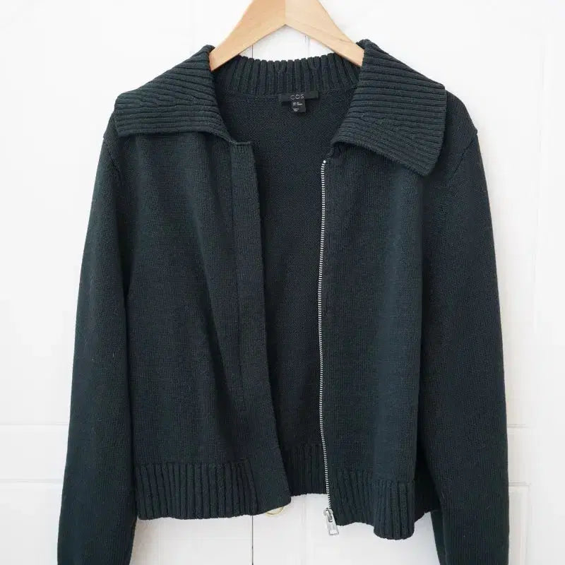 [BUNJANG] COS Half Zip Knit Cardigan Teal Green M / cos 코스 하프 집업 니트 가디건 틸그린 m사이즈