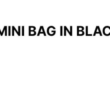 [BUNJANG] Matinkim Cargo Cross Mini Bag - Black / 매물없음) 마뗑킴 카고 크로스 미니백 블랙 가방 처분