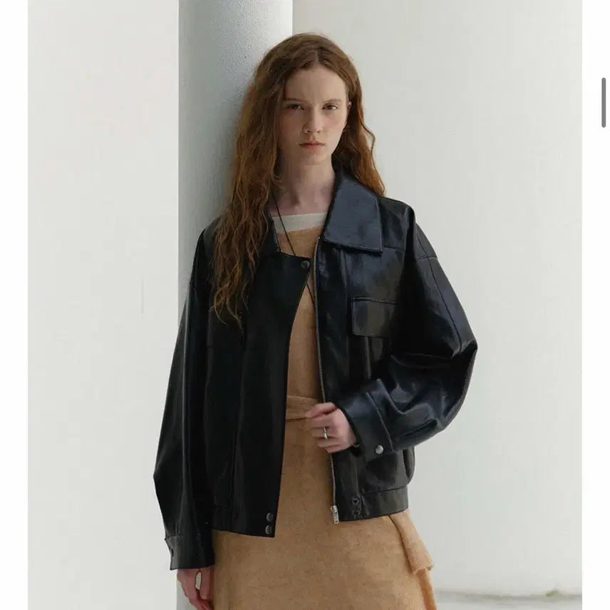 [BUNJANG] On&On Leather Bomber Jacket / 온앤온 레더봄버자켓 가죽자켓