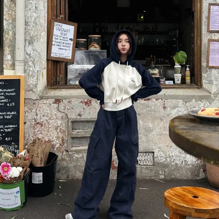 [SOLD OUT] 먼데이오프 D링 다잉 카고 팬츠 네이비 free