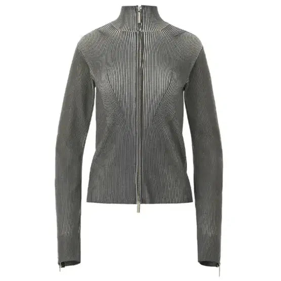 [BUNJANG] NACHE SMUDGE KNIT ZIP-UP / 나체 니트 집업 / NACHE SMUDGE KNIT ZIP-UP