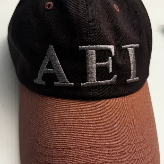 [BUNJANG] Aeiou Ball Cap - Ash Brown / Pink / Aeiou 아에이오우 볼캡-애쉬브라운/핑크