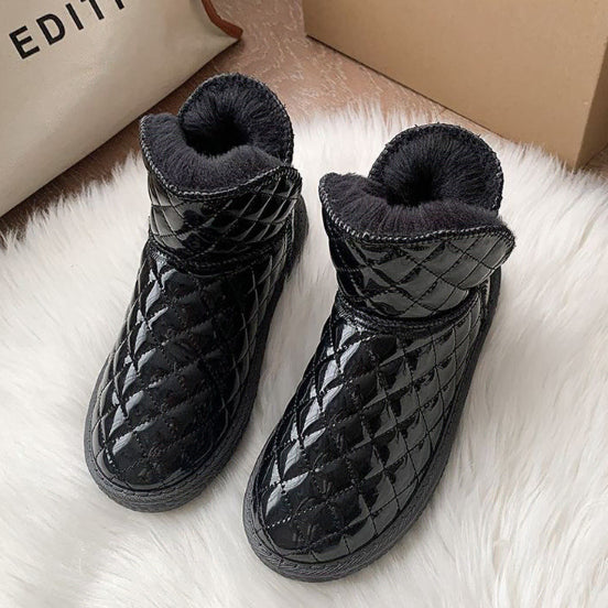 [BUNJANG] Women's Shiny Padded Boots / [무료배송]  여성 번쩍번쩍 유광 패딩부츠