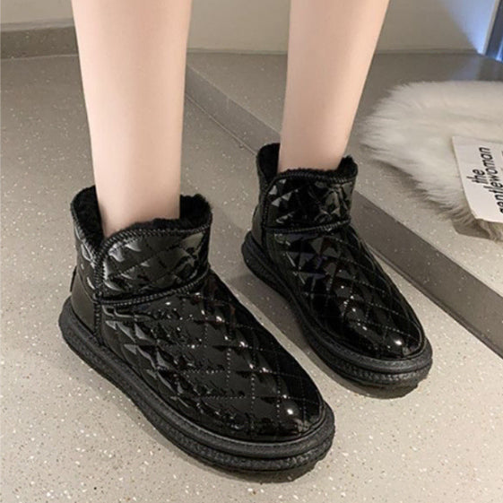 [BUNJANG] Women's Shiny Padded Boots / [무료배송]  여성 번쩍번쩍 유광 패딩부츠