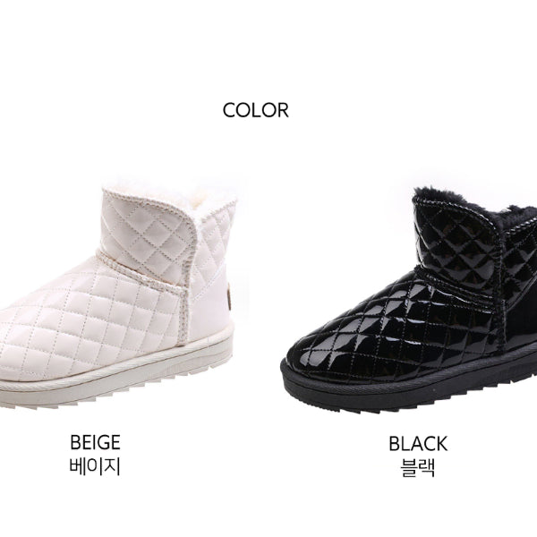 [BUNJANG] Women's Shiny Padded Boots / [무료배송]  여성 번쩍번쩍 유광 패딩부츠