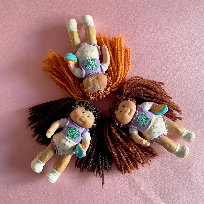 [BUNJANG] 1984s Dark Chocolate Hair Green Eyes Cabbage Patch Kids Figure / 1984s/다크쵸컬릿 헤어컬러에 초록눈의 빈티지양배추 피규어(rare)
