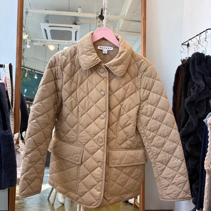 [BUNJANG] Morgan Quilting Jacket Beige / MORGAN 퀼팅 자켓 베이지
