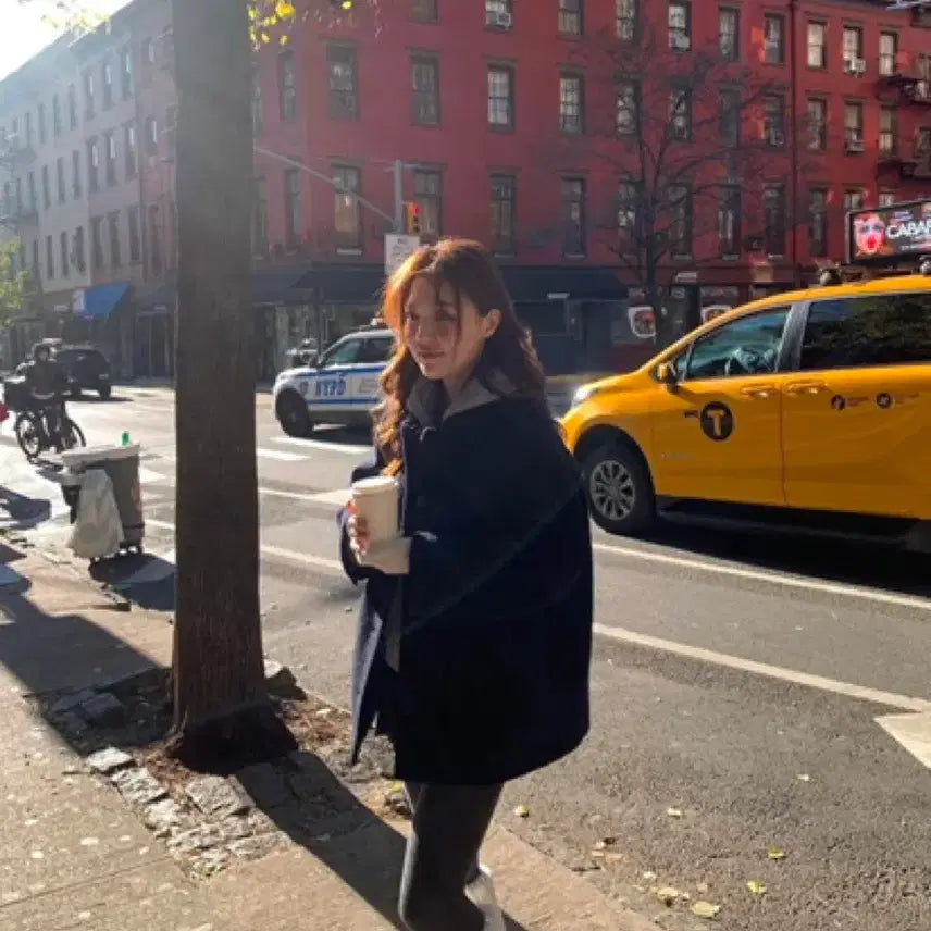 [BUNJANG] TANAAT ETO Half Coat Navy / 타낫 에토 하프코트 네이비