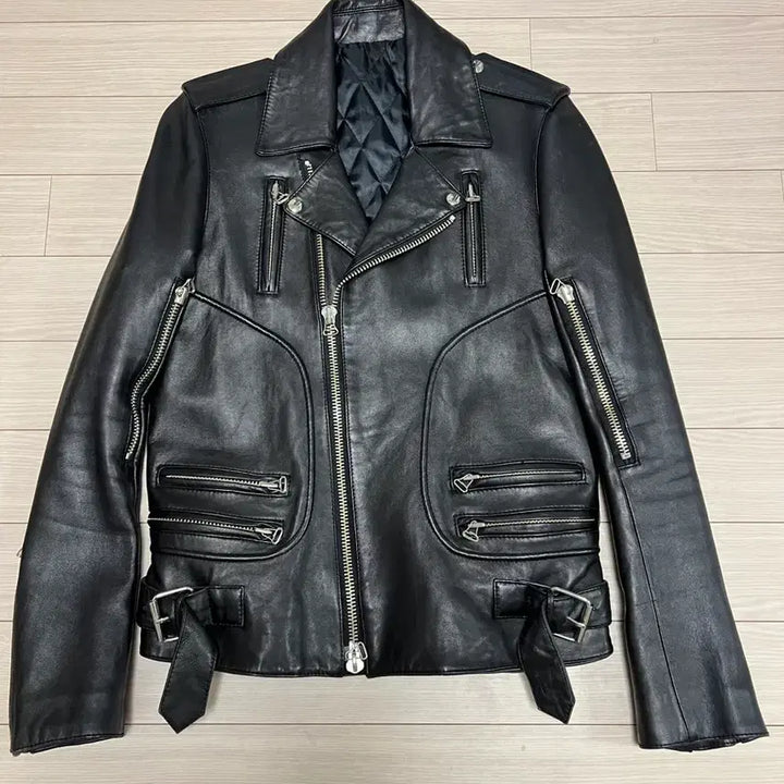 [BUNJANG] Studhomme Real Lambskin Biker Rider Jacket / 하이엔드 리얼 램스킨 바이커 라이더 자켓 / 48