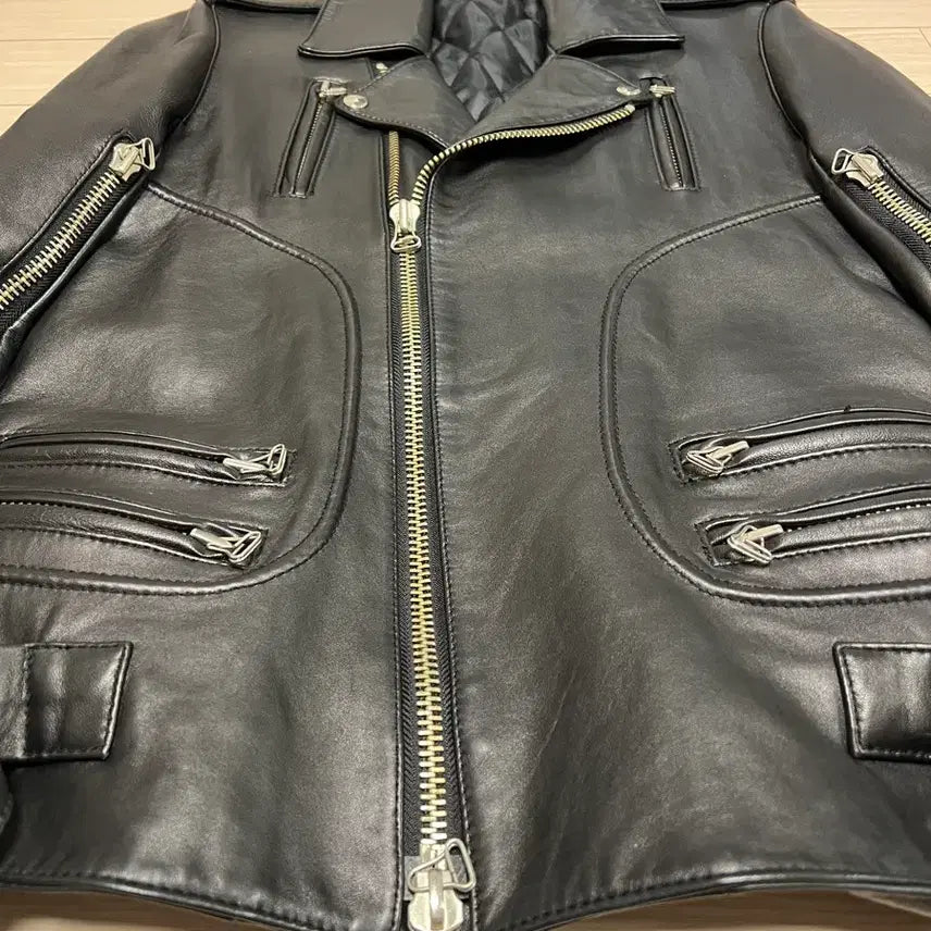 [BUNJANG] Studhomme Real Lambskin Biker Rider Jacket / 하이엔드 리얼 램스킨 바이커 라이더 자켓 / 48