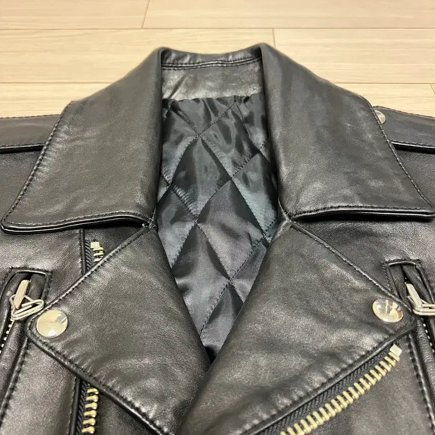 [BUNJANG] Studhomme Real Lambskin Biker Rider Jacket / 하이엔드 리얼 램스킨 바이커 라이더 자켓 / 48