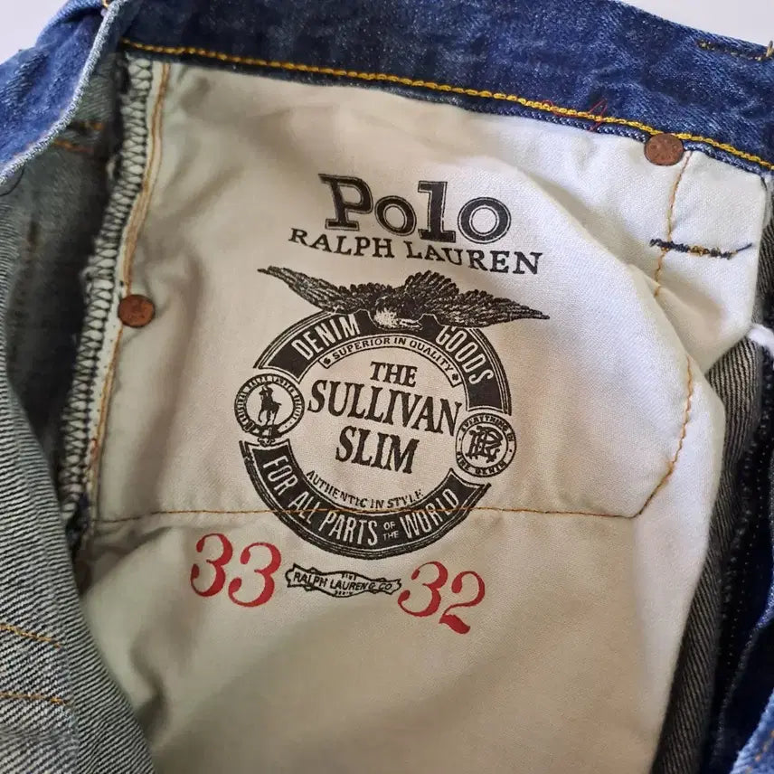 [BUNJANG] Polo Ralph Lauren Skull Embroidered Denim Pants / (무배) 폴로 랄프로렌 해골 자수 데님팬츠 33