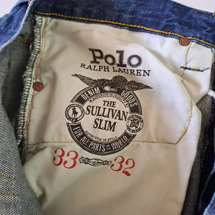 [BUNJANG] Polo Ralph Lauren Skull Embroidered Denim Pants / (무배) 폴로 랄프로렌 해골 자수 데님팬츠 33