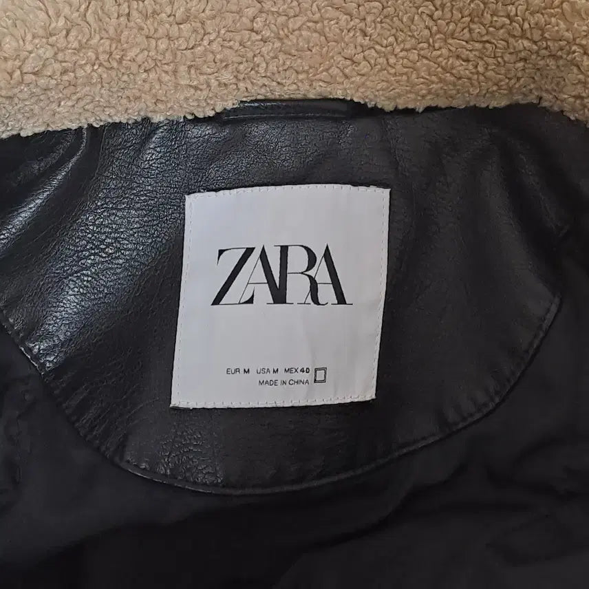 [BUNJANG] ZARA Vegan Leather Bomber Jacket / (무배)자라 비건레더 항공 자켓