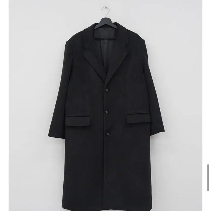 [BUNJANG] Manique Cayman Oversized Wool Long Coat / 매니크 케이먼 싱글 오버핏 울 롱 코트