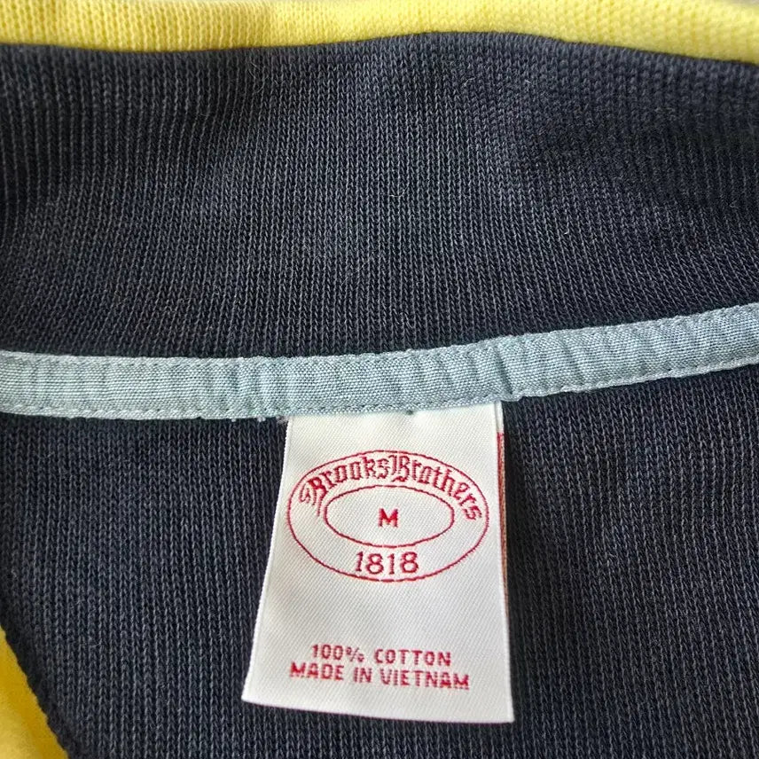 [BUNJANG] Brooks Brothers Half-Zip Up Yellow M Size / 브룩스 브라더스 하프집업 M100 옐로우