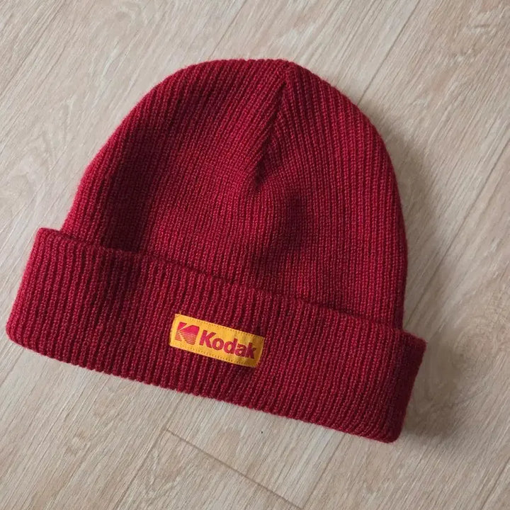 [BUNJANG] KODAK Red Beanie / 코닥 KODAK 레드 비니 모자