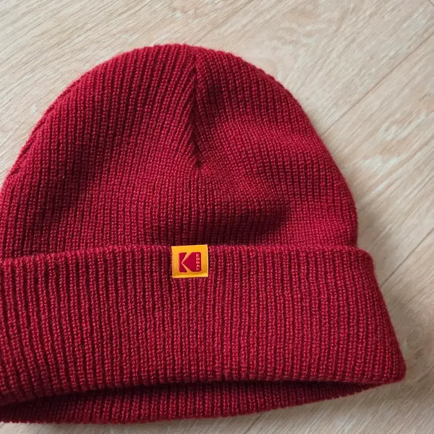 [BUNJANG] KODAK Red Beanie / 코닥 KODAK 레드 비니 모자