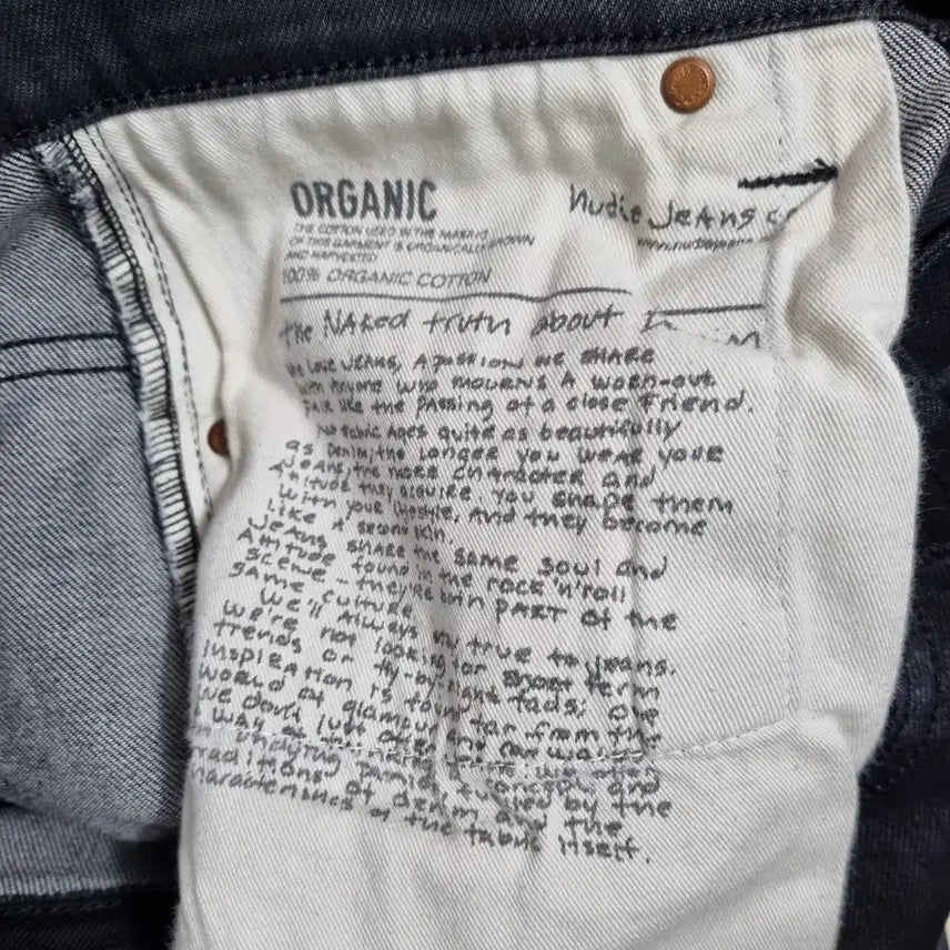 [BUNJANG] Nudie Jeans 0202 Black Jeans (Men's 30 inch) / 누디진 블랙진 남30인치ㅡ0202