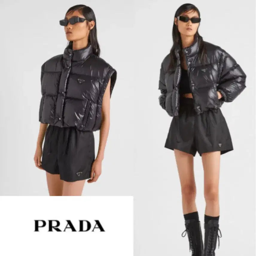 [BUNJANG] Prada Re-Nylon Cropped Padded Jacket / 프라다 리나일론 크롭 패딩