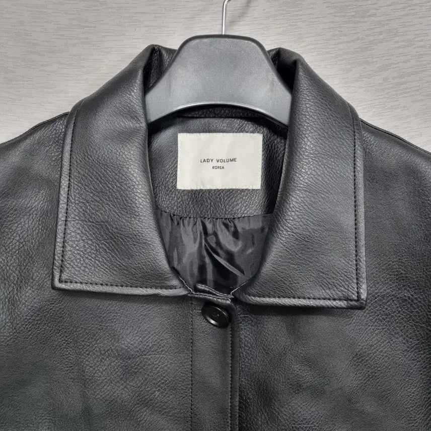 [BUNJANG] Lady Volume Faux Leather Jacket / 레이디 볼륨 페이크레더 여66ㅡ0202