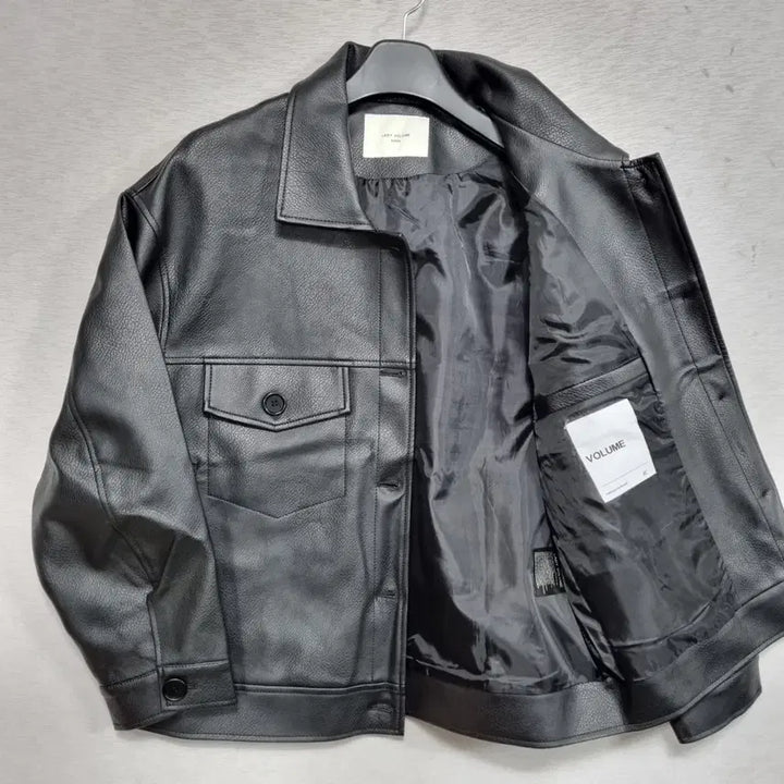 [BUNJANG] Lady Volume Faux Leather Jacket / 레이디 볼륨 페이크레더 여66ㅡ0202