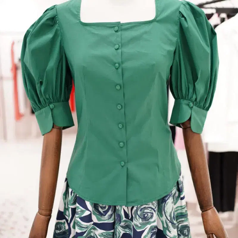 [BUNJANG] MOJO.S.PHINE Puff Sleeve Blouse / 25 모조에스핀 퍼프소매 블라우스 55