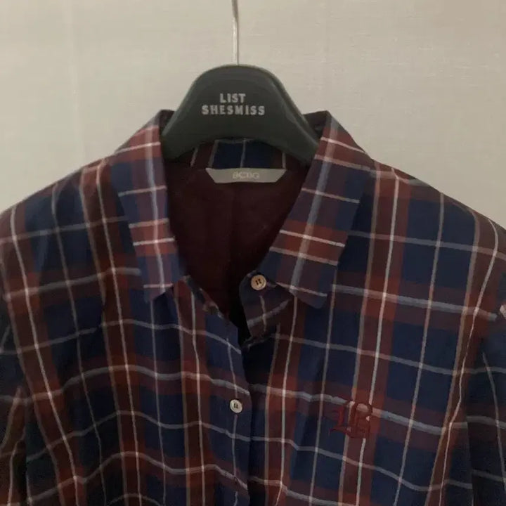 [BUNJANG] BCBG Women's Checkered Shirt / 55 BCBG 비씨비지 여성 체크 셔츠 남방