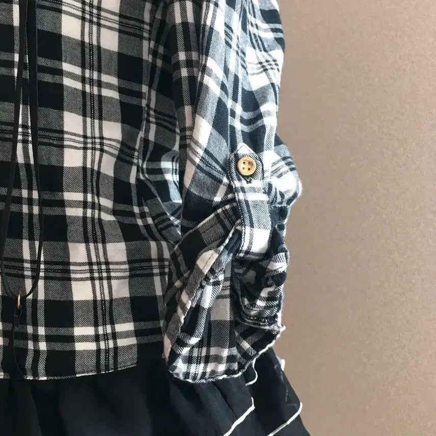[BUNJANG] Checkered Suspender Dress / 체크 서스펜더 원피스