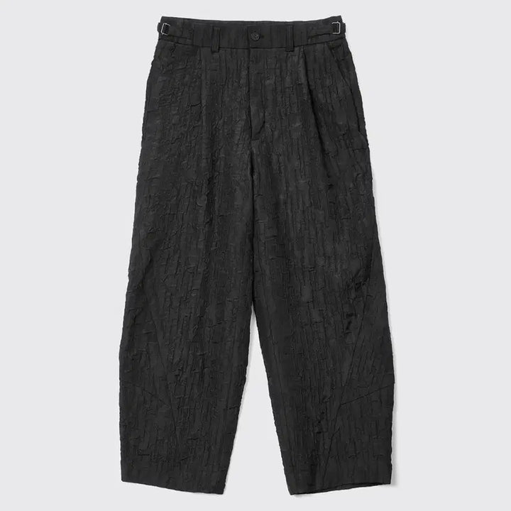 [BUNJANG] Hatchingroom Triangle Trousers Crease Black [3] / [최종인하] 해칭룸 트라이앵글 트라우저 크리즈 블랙 [3]