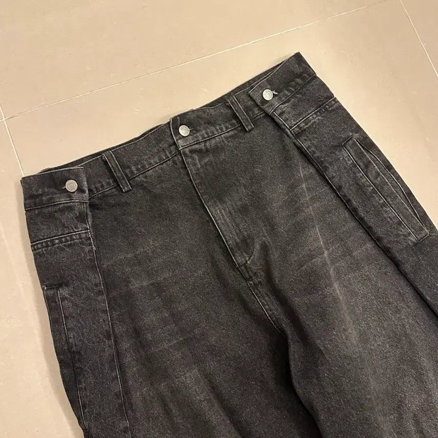 [BUNJANG] Wide Folding Denim / 와이드 폴딩데님