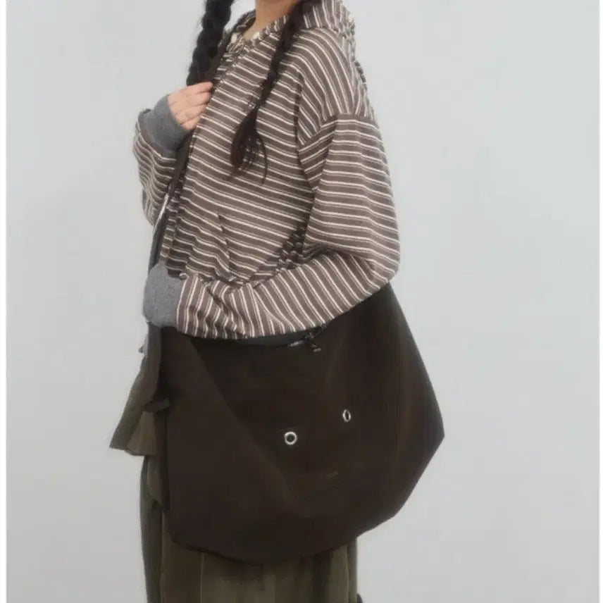 [BUNJANG] leterie Suede Ring Bag Brown / 레터리(leterie) 스웨이드 링 백 브라운