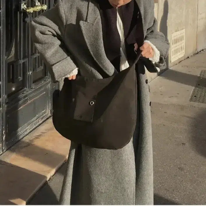 [BUNJANG] leterie Suede Ring Bag Brown / 레터리(leterie) 스웨이드 링 백 브라운
