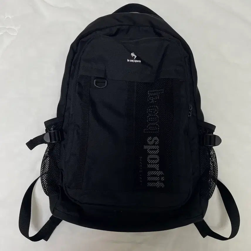 [BUNJANG] Le Coq Sportif Black Convertible Backpack / 르꼬끄 블랙 백팩