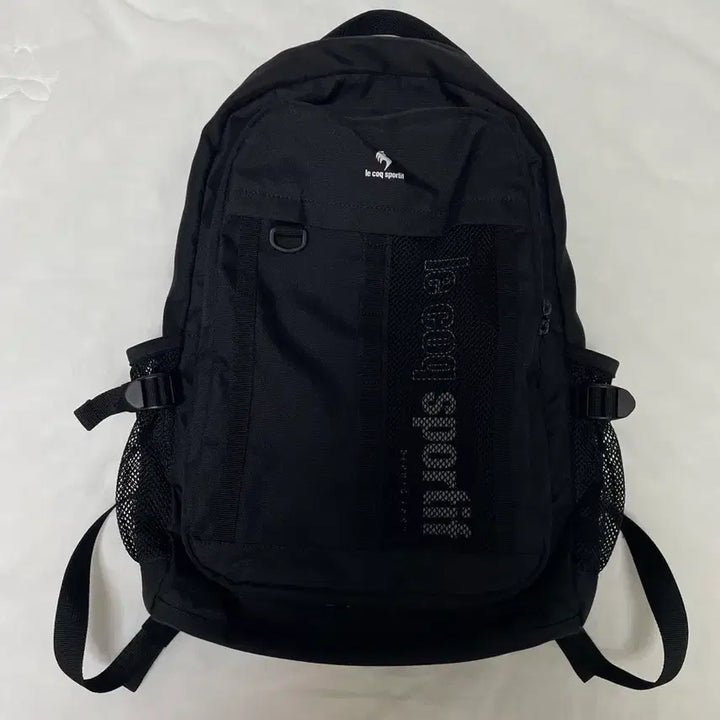 [BUNJANG] Le Coq Sportif Black Convertible Backpack / 르꼬끄 블랙 백팩