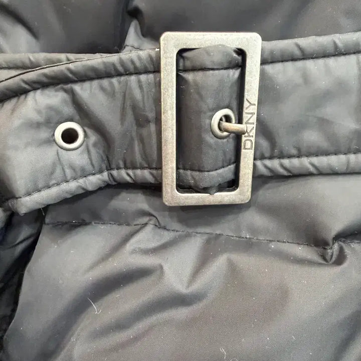 [BUNJANG] DKNY Women's Long Padded Jacket / DKNY 블랙 여성 롱패딩 벨트 스타일