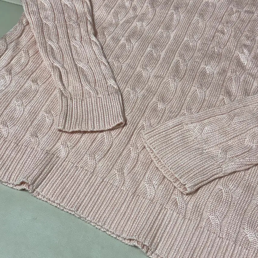[BUNJANG] Lauren Ralph Lauren Cable Knit Sweater S / 로렌랄프로렌 꽈배기 니트 S