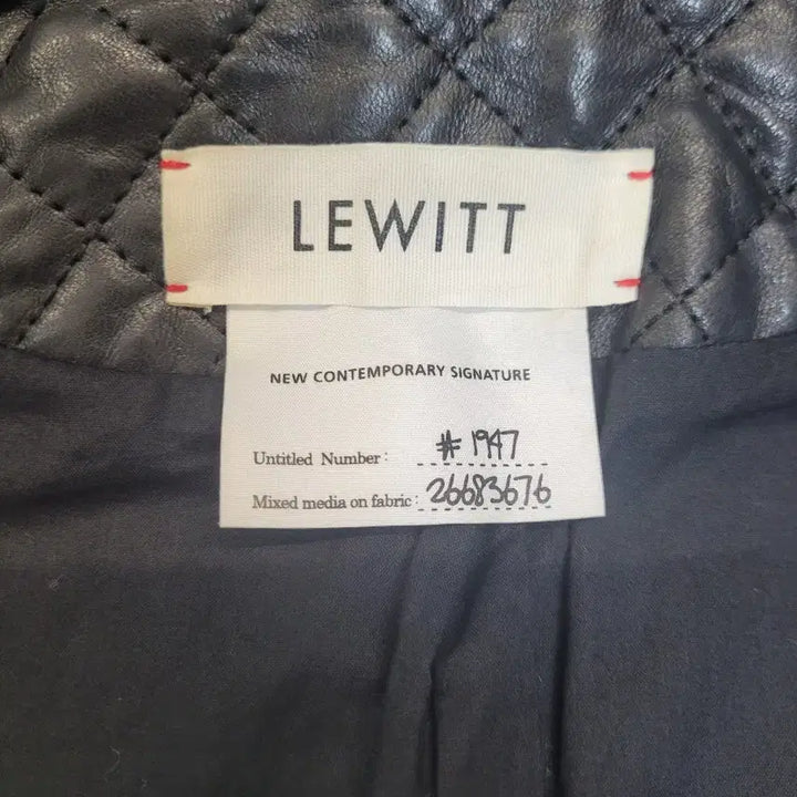 [BUNJANG] LEWITT Quilted Lambskin Leather Jacket Black / LEWITT 퀼팅 양가죽 자켓 블랙 6
