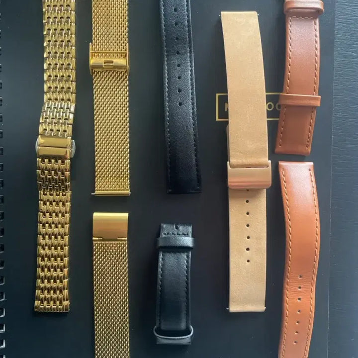 [BUNJANG] Casio Tank Navy Dial Gold Watch / 카시오탱크 네이비다이얼 금장 + 스트랩5종