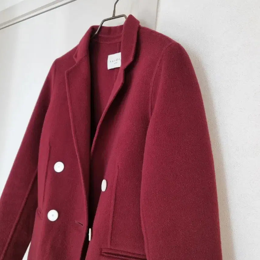[BUNJANG] Sandro Burgundy Cardigan Jacket / 정품 산드로 버건디 카디건자켓