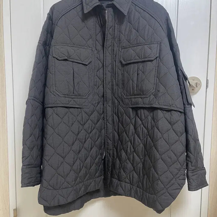 [BUNJANG] Juun.J Quilted Shirt Jacket Black 48 / 준지 퀼팅 셔츠 자켓 블랙 48사이즈