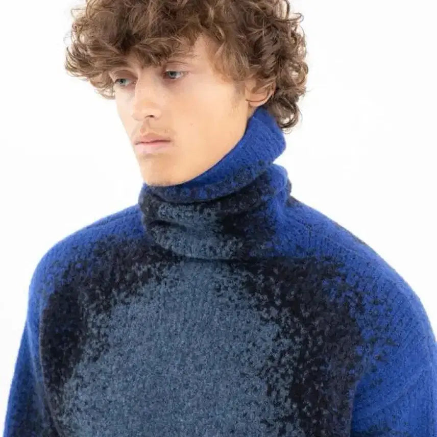[BUNJANG] Y/Project Gradient Heavy Knit Turtleneck Sweater / 와이프로젝트 그라데이션 헤비 니트 터틀넥 목티 남성 여성