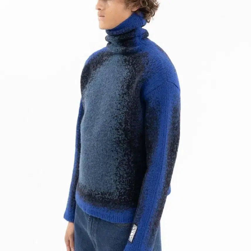 [BUNJANG] Y/Project Gradient Heavy Knit Turtleneck Sweater / 와이프로젝트 그라데이션 헤비 니트 터틀넥 목티 남성 여성
