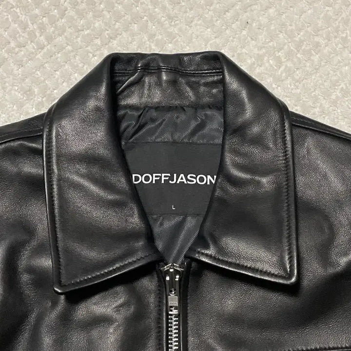 [BUNJANG] DOFFJASON 2WAY Lambskin Leather Jacket / [L] DOFFJASON 도프제이슨 2WAY 램스킨 양가죽 싱글 레더