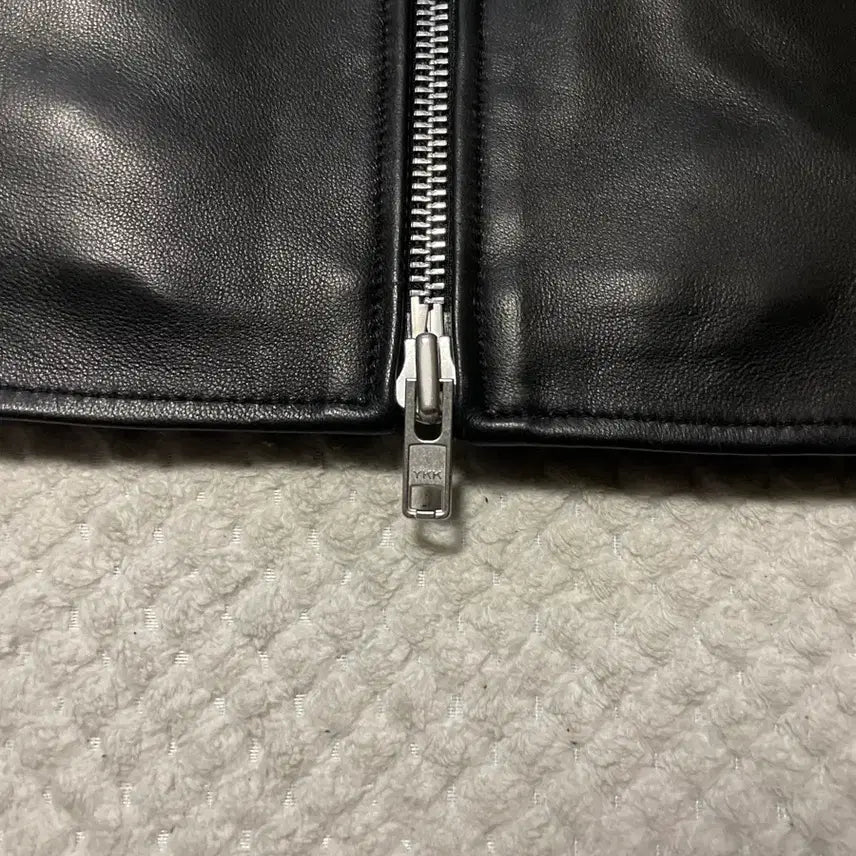 [BUNJANG] DOFFJASON 2WAY Lambskin Leather Jacket / [L] DOFFJASON 도프제이슨 2WAY 램스킨 양가죽 싱글 레더