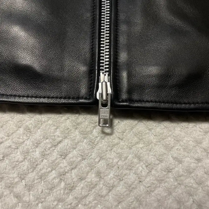 [BUNJANG] DOFFJASON 2WAY Lambskin Leather Jacket / [L] DOFFJASON 도프제이슨 2WAY 램스킨 양가죽 싱글 레더